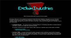 Desktop Screenshot of exclaimindustries.net